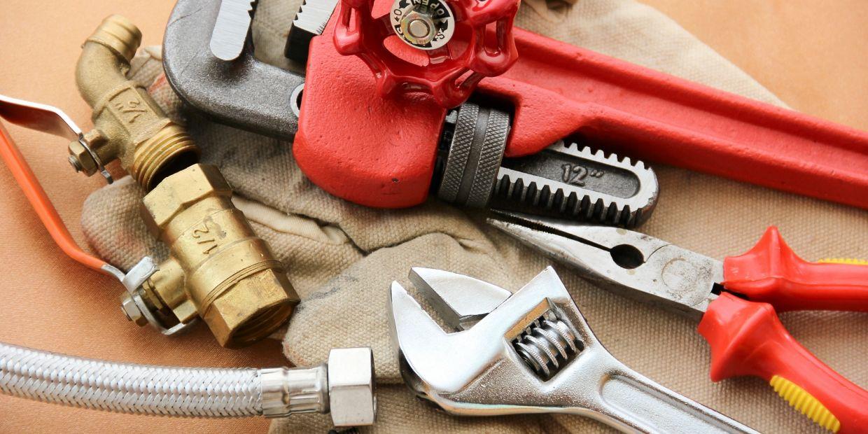 Professional plumbing tools ready for the job