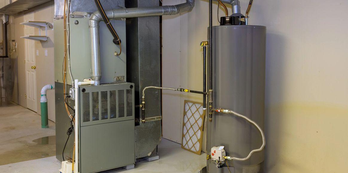 Residential water heater and related plumbing connections
